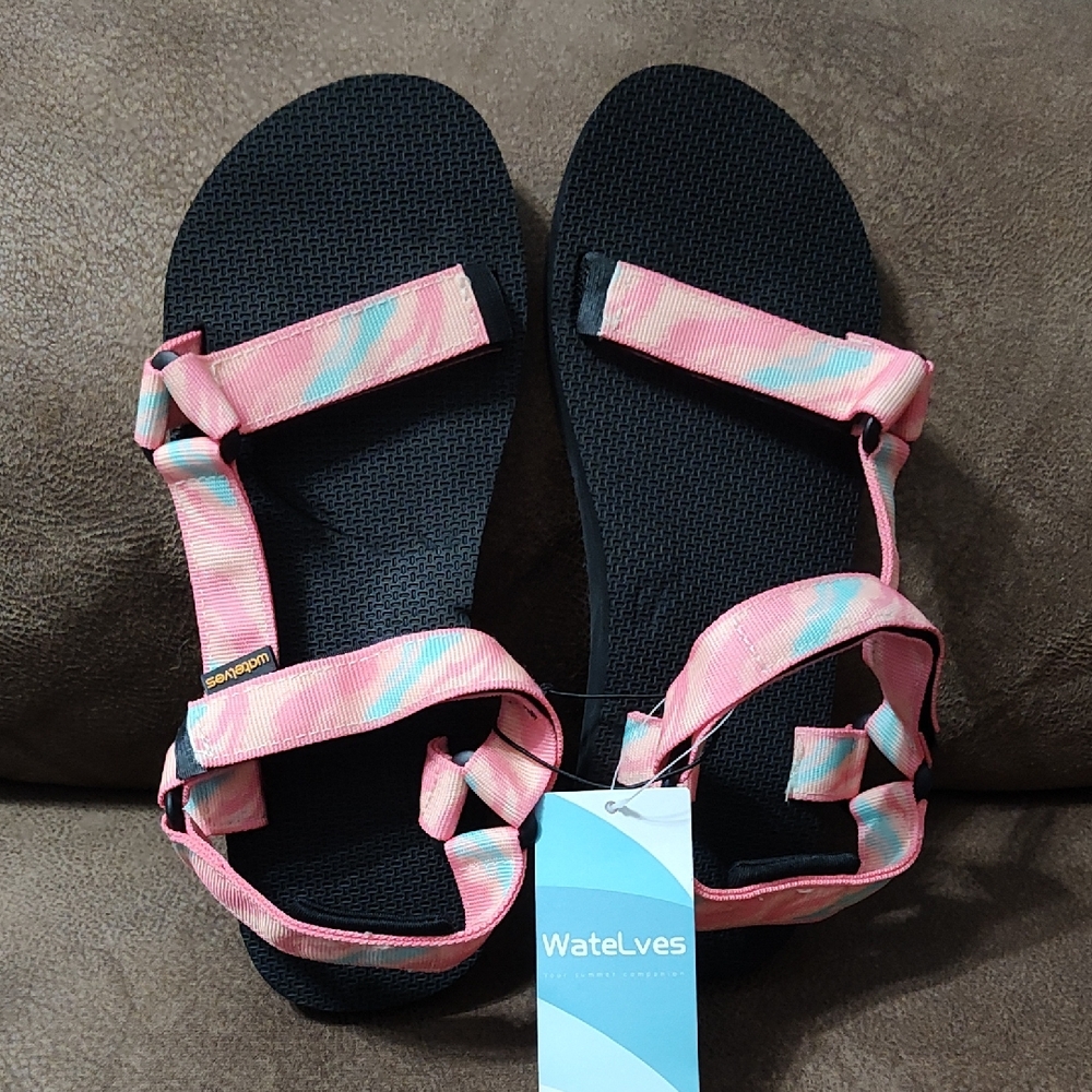 WateLves Women's Sport , Hiding , Beach Sandals with arch Support